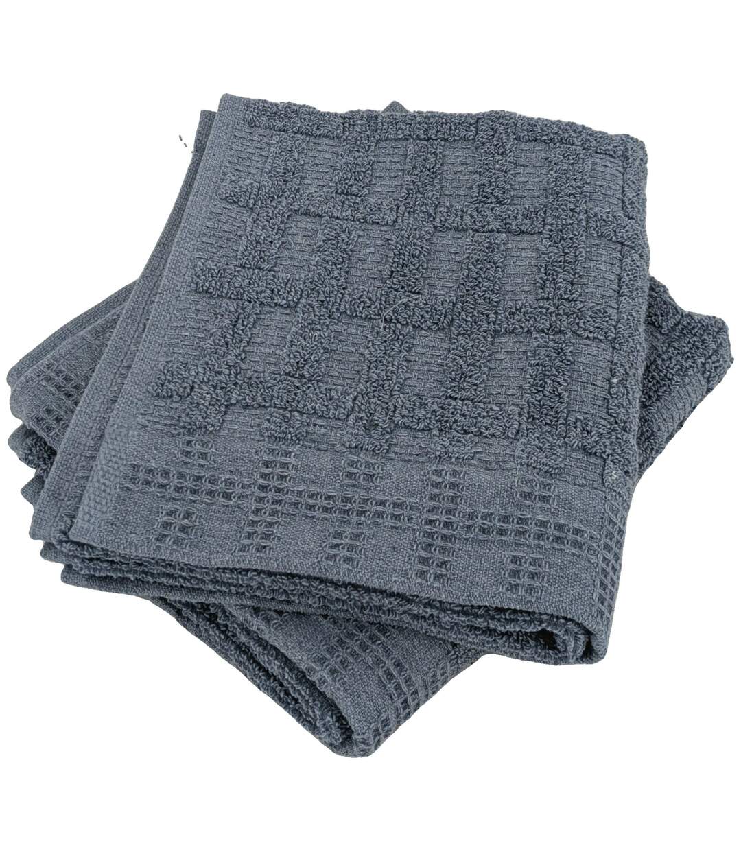 Serviette invité coton collection DENIM Quadrillé-1