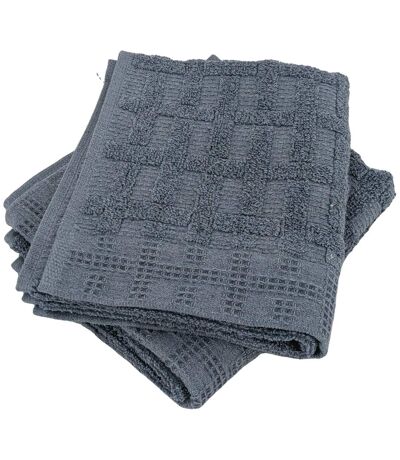 Serviette invité coton collection DENIM Quadrillé