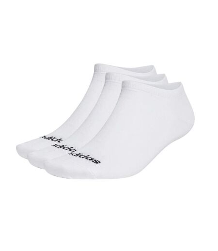 Lot de 3 paires de chaussettes blanches/noires homme adidas low