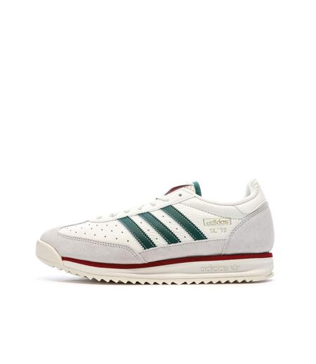 Baskets vertes/blanches/bordeaux homme adidas sl 72