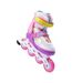 Patins À Roulettes Alignées Meron Enfant 38 Fr Blanc Rose Violet Coolslide-1