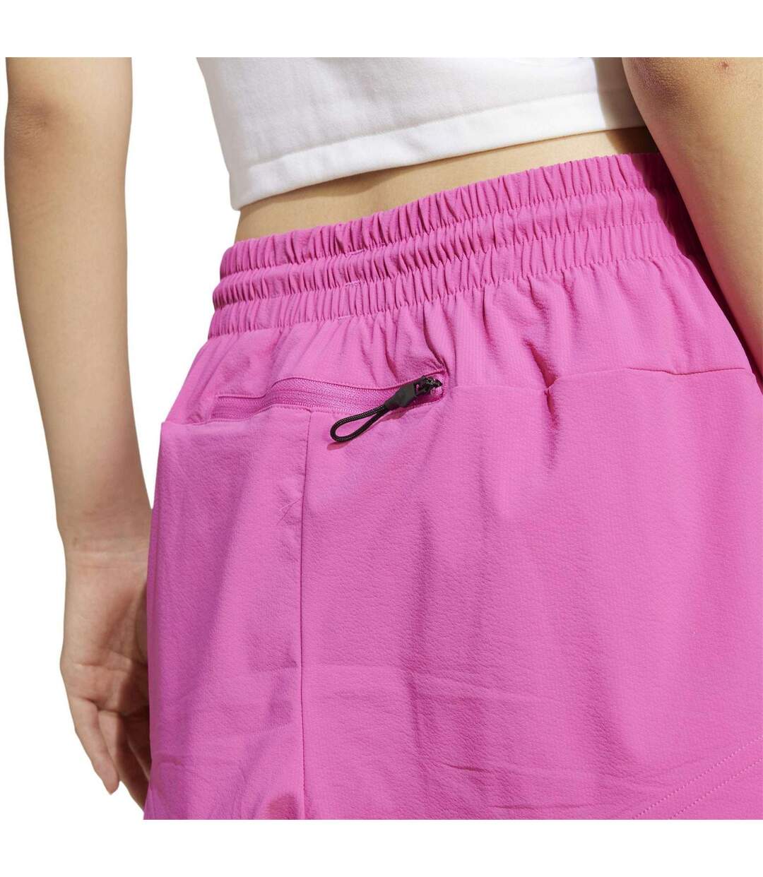Womens/ladies Z.n.e. Fitness Shorts Lucid Pink Adidas-4