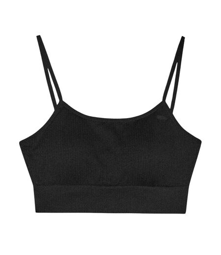 Brassière De Sport Style Uni Femme Noir 4F