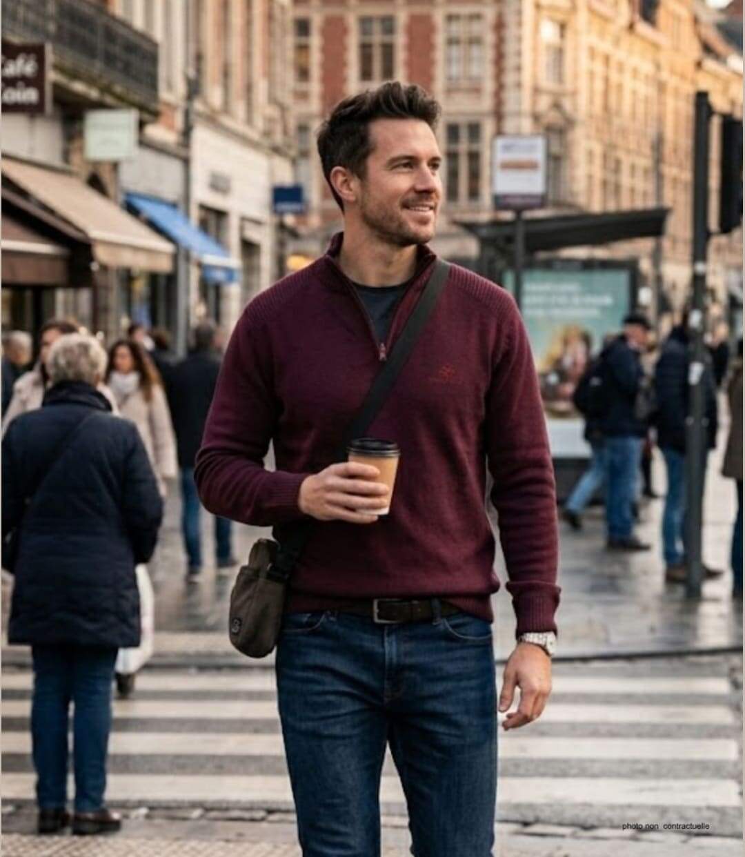 Pull camionneur col montant zippé PLAYER3T-5