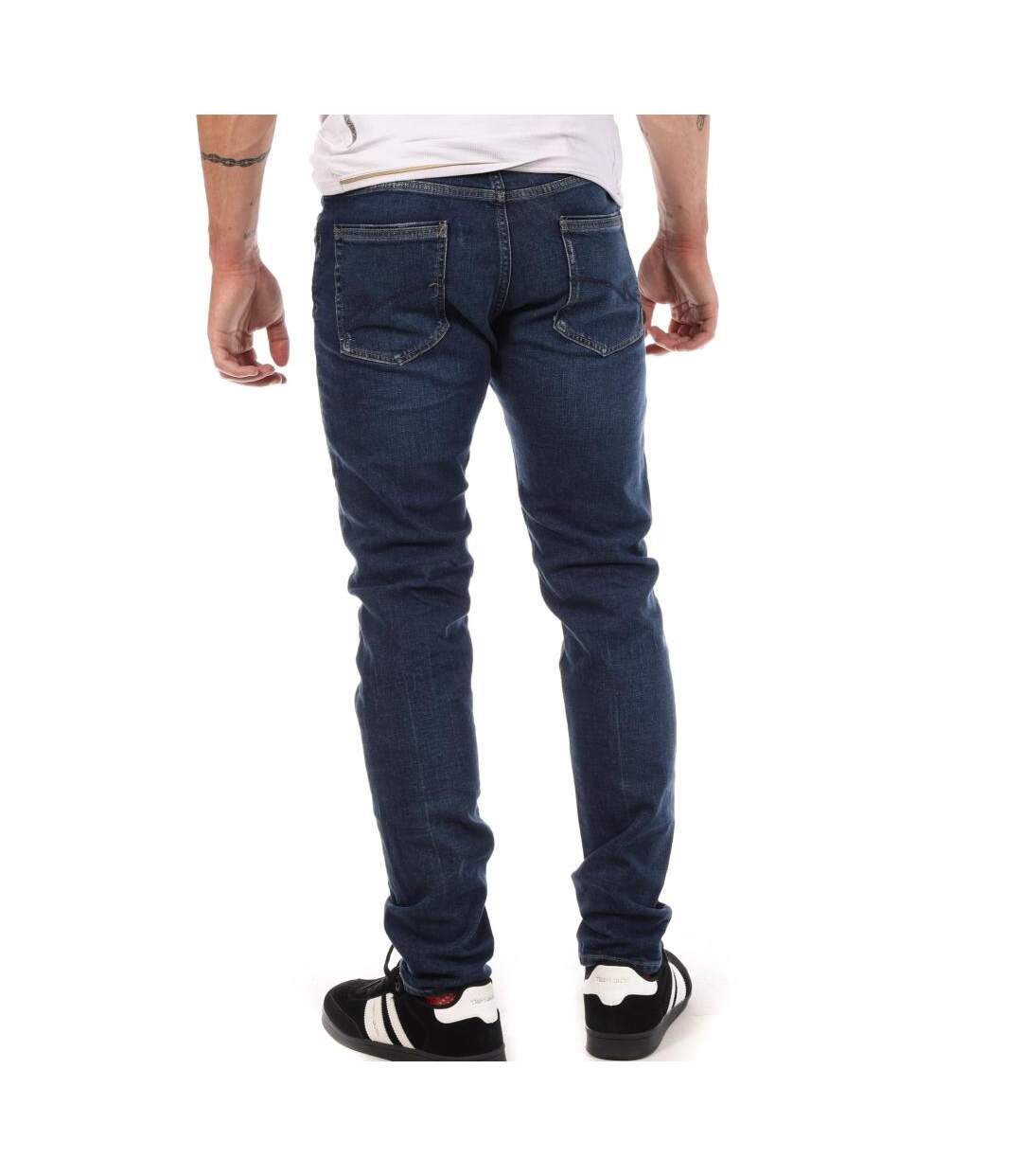Jean slim bleu foncé homme kaporal ninoxss-2