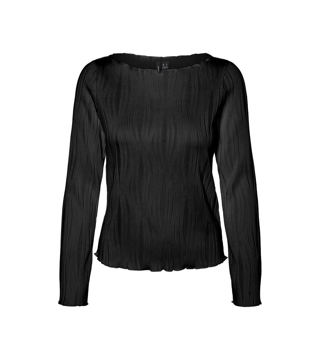 T-Shirt manches longues noir femme vero moda masta-1