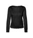 T-Shirt manches longues noir femme vero moda masta-1