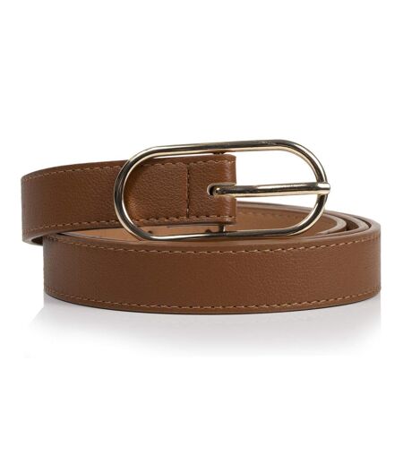 Isotoner Ceinture femme en matière synthétique avec boucle ovale