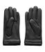 Mens Classic Leather Gloves Black French Connection-1