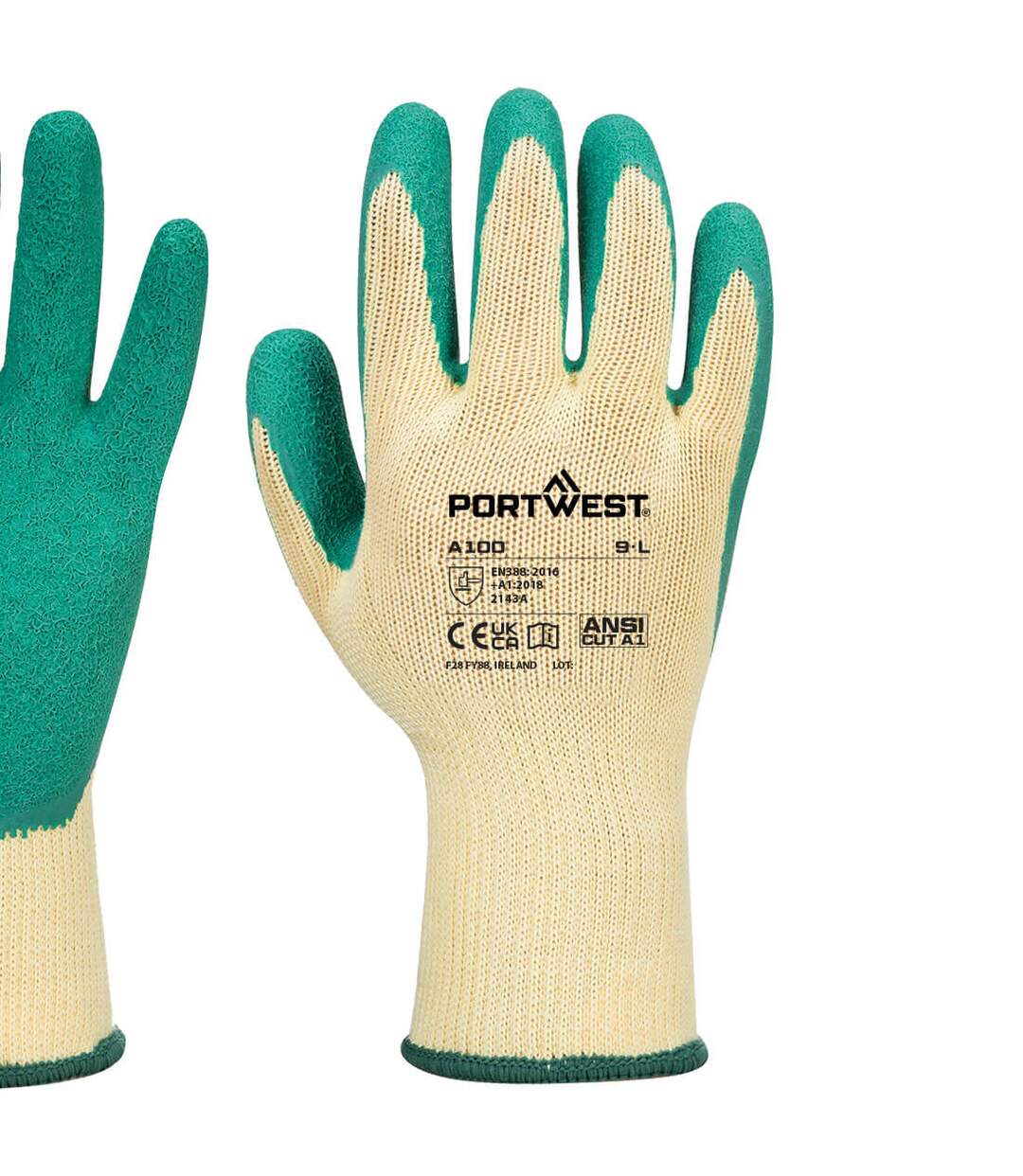 Gants adhérents a100 xl vert Portwest