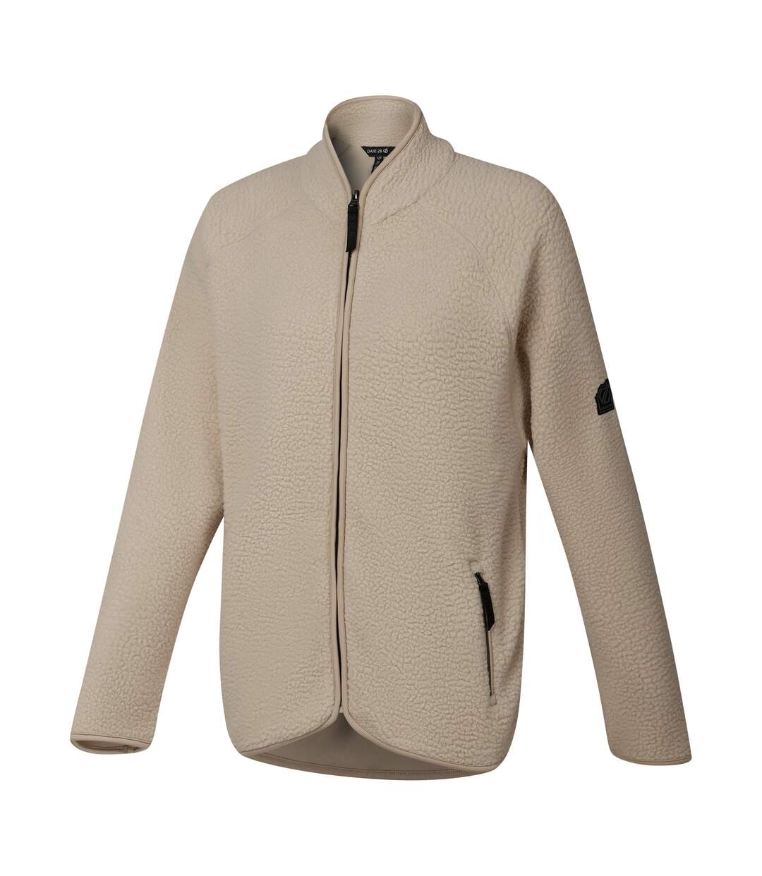 Veste Polaire Unie Col Montant Excursion Femme Blanc Cassé Dare 2B-3
