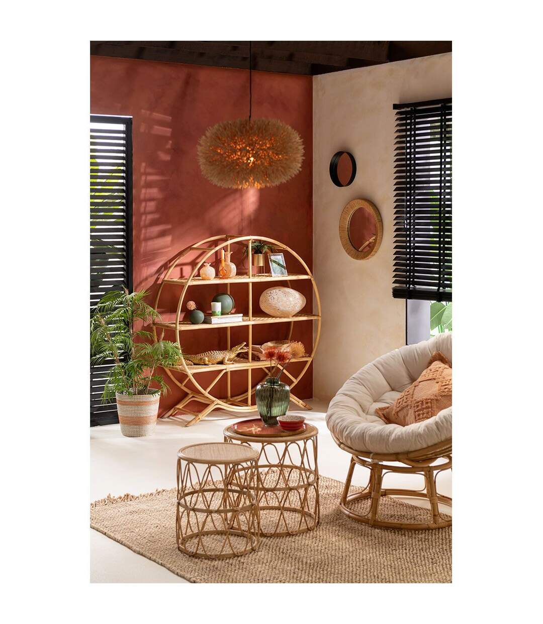 Tapis Déco en Tissu Havana 162x243cm Naturel-4