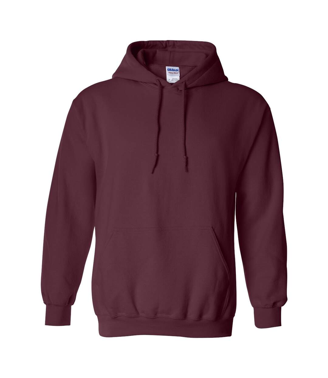 Sweat À Capuche Homme Bordeaux Foncé Gildan-1