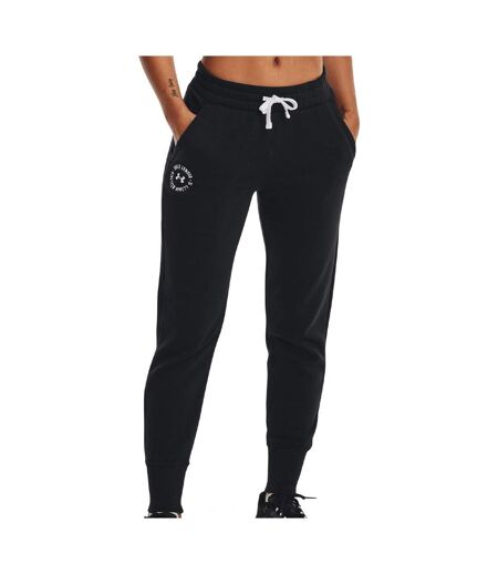 Jogging Noir Femme Under Armour Rival Fleece Crest - M