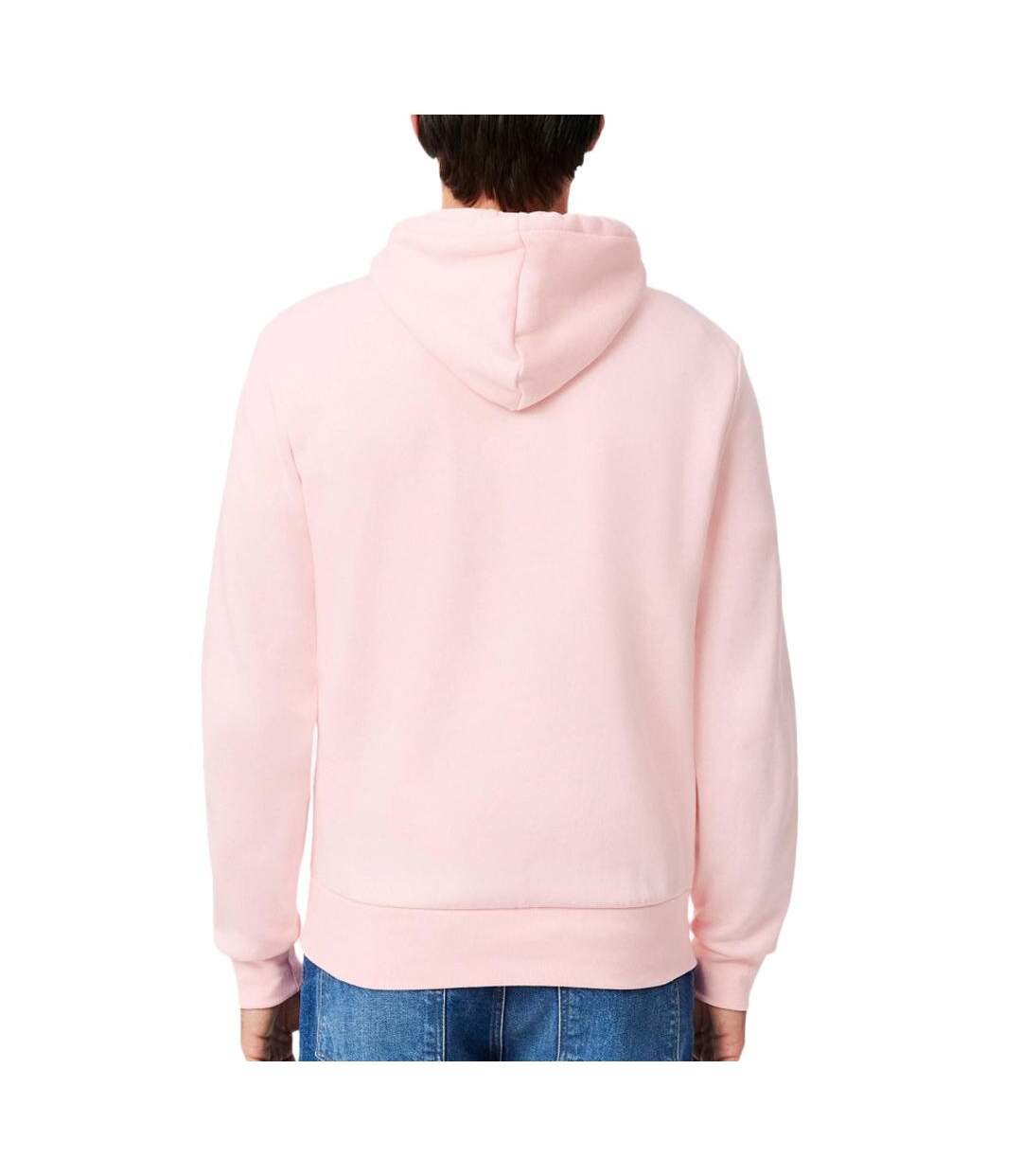 Sweat rose pale homme lacoste en mollet - l-2