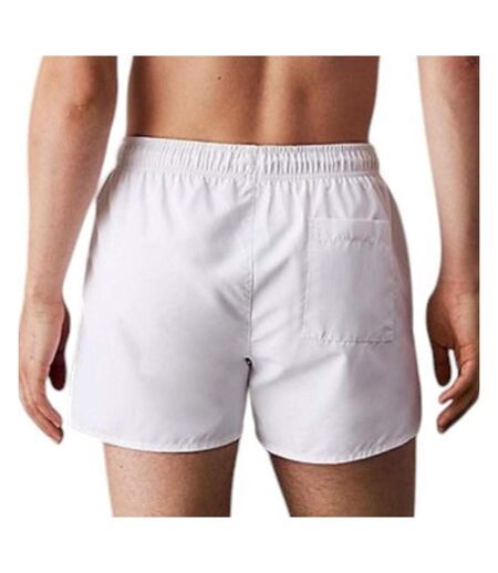 Short de bain blanc homme calvin klein jeans drawstring - l