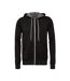 Canvas Unixex Zip-up Polycotton Fleece Hooded Sweatshirt / Hoodie Dtg Black Bella + Canvas-1