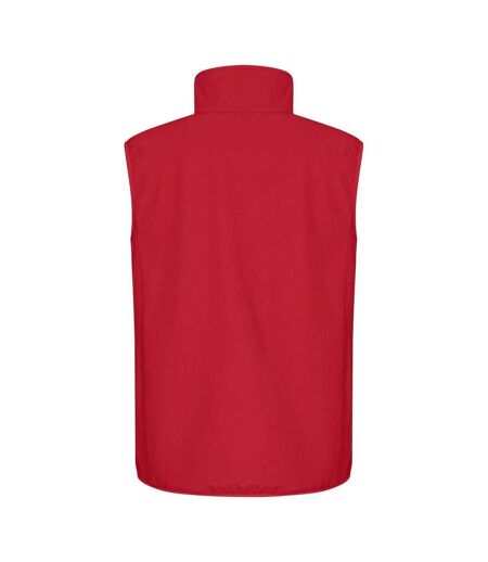 Mens Classic Soft Shell Jacket Red Clique