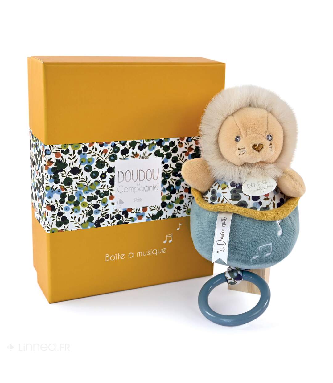 Doudou musique polyester collection BOH'AIME Lion-5