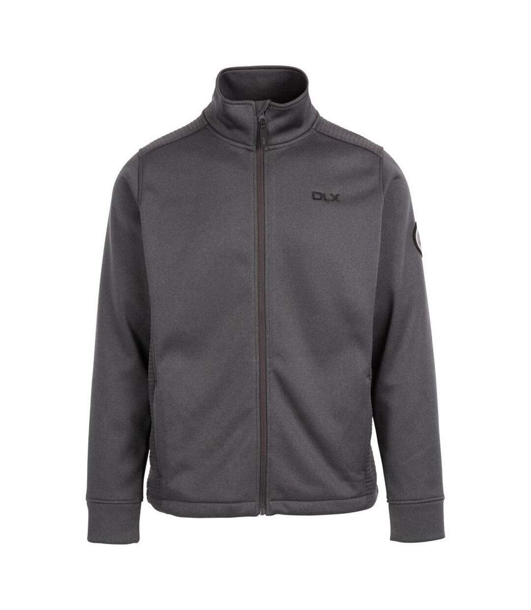 Mens Angus Dlx Fleece Jacket Dark Grey Trespass-1