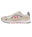 Mens Tech Athletic Leather Trainers Sandstone Sand Red Under Armour-2