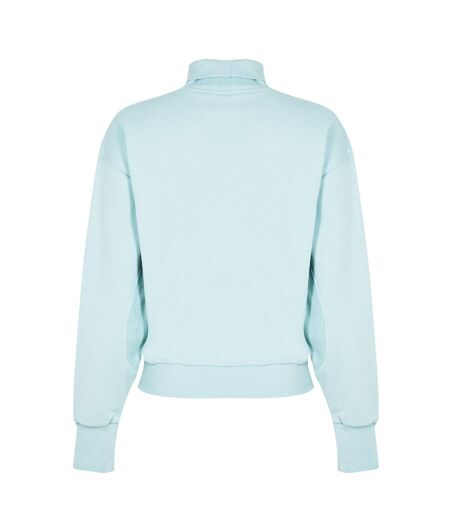 Mens Turtle Neck Relaxed Fit Long-sleeved Sweatshirt Sea Green Reebok