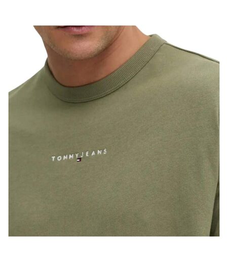 T-Shirt kaki homme tommy hilfiger linear0 - l