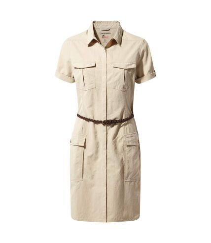 Craghoppers Womens/Ladies NosiLife Savannah Shirt Dress (Desert Sand) - UTCG1057
