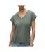 T-Shirt vert femme vero moda dubarry - m-1