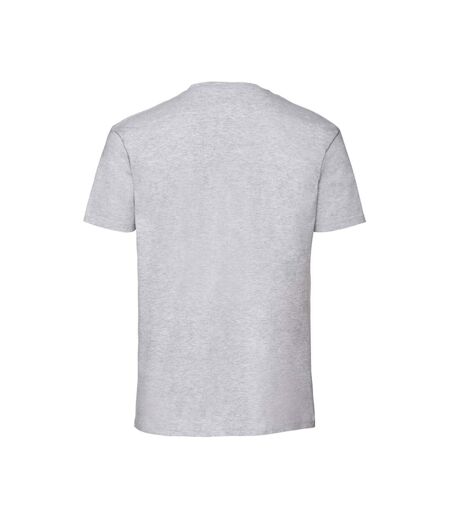 Fruit of the Loom Mens Iconic 195 Premium Ringspun Cotton T-Shirt (Heather Grey) - UTBC5682