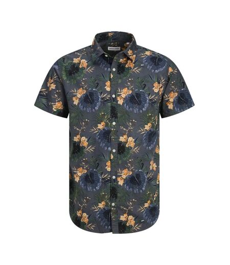 Chemise bleu/vert homme jack & jones hawaii - l