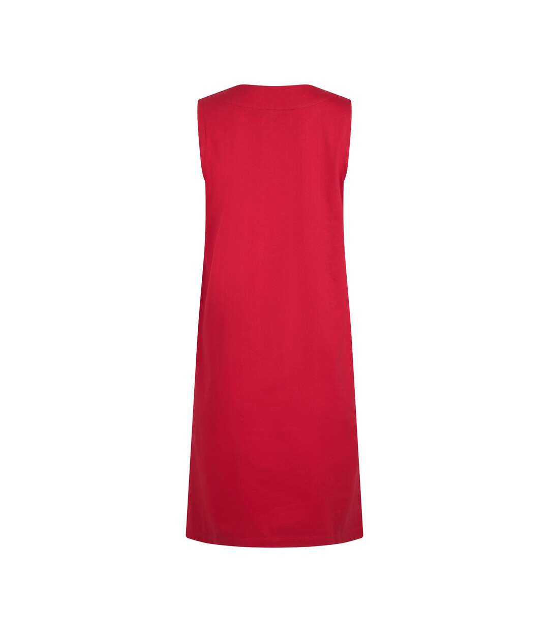 Womens/ladies anaya embroidered jersey shift dress crimson Weird Fish-2
