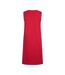 Womens/ladies anaya embroidered jersey shift dress crimson Weird Fish-2