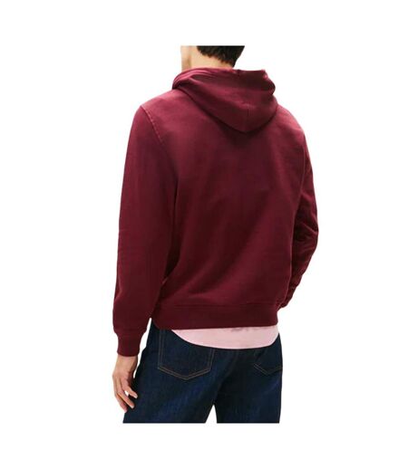 Sweat bordeaux homme tommy hilfiger linear logo