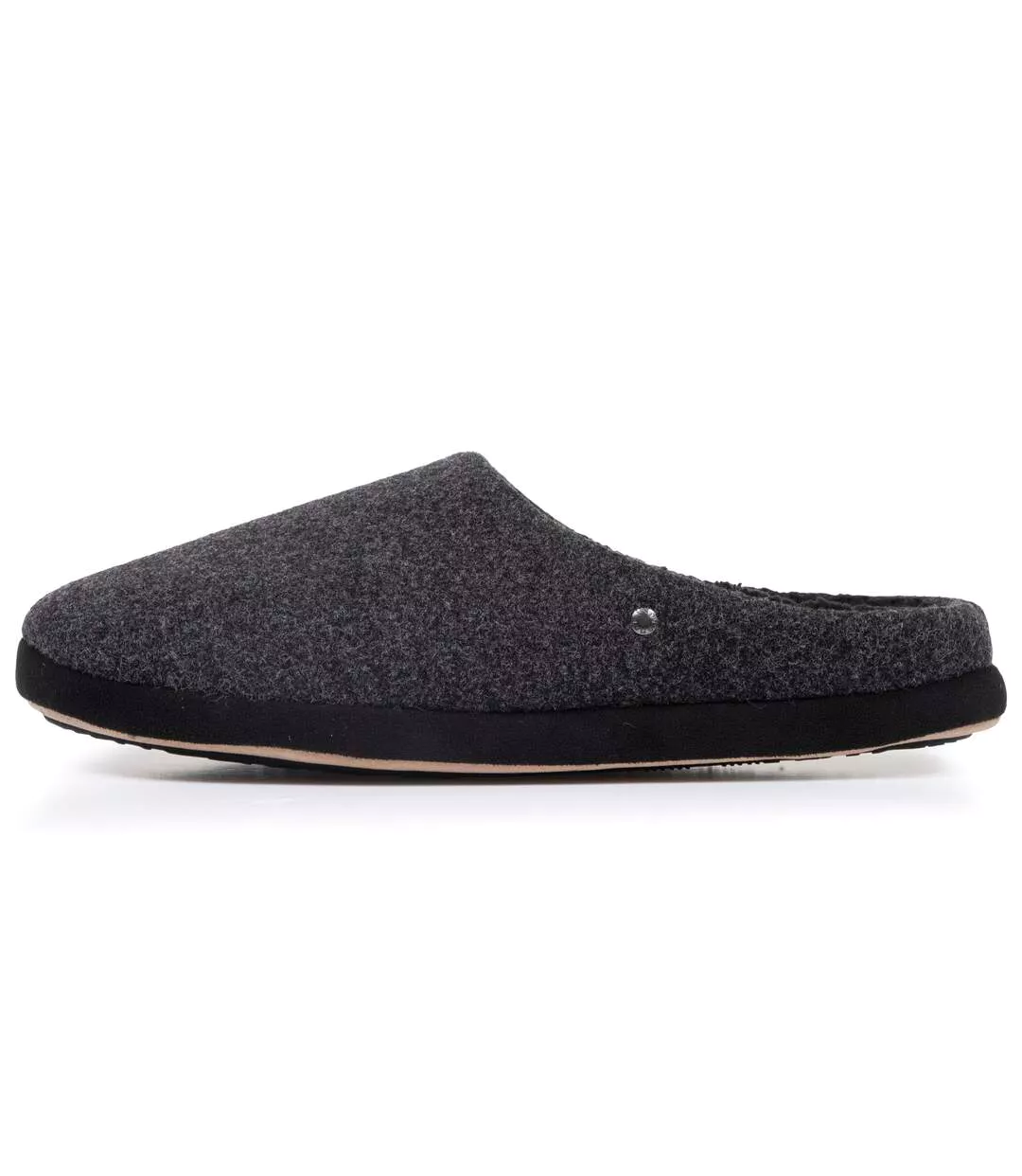 Isotoner Chaussons Mules homme polaire, chauds, semelle confort-3