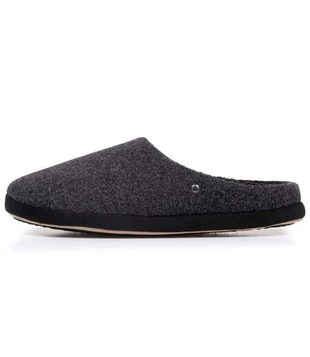 Isotoner Chaussons Mules homme polaire, chauds, semelle confort