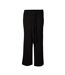 Womens/ladies meghan belted rib pants black Brave Soul