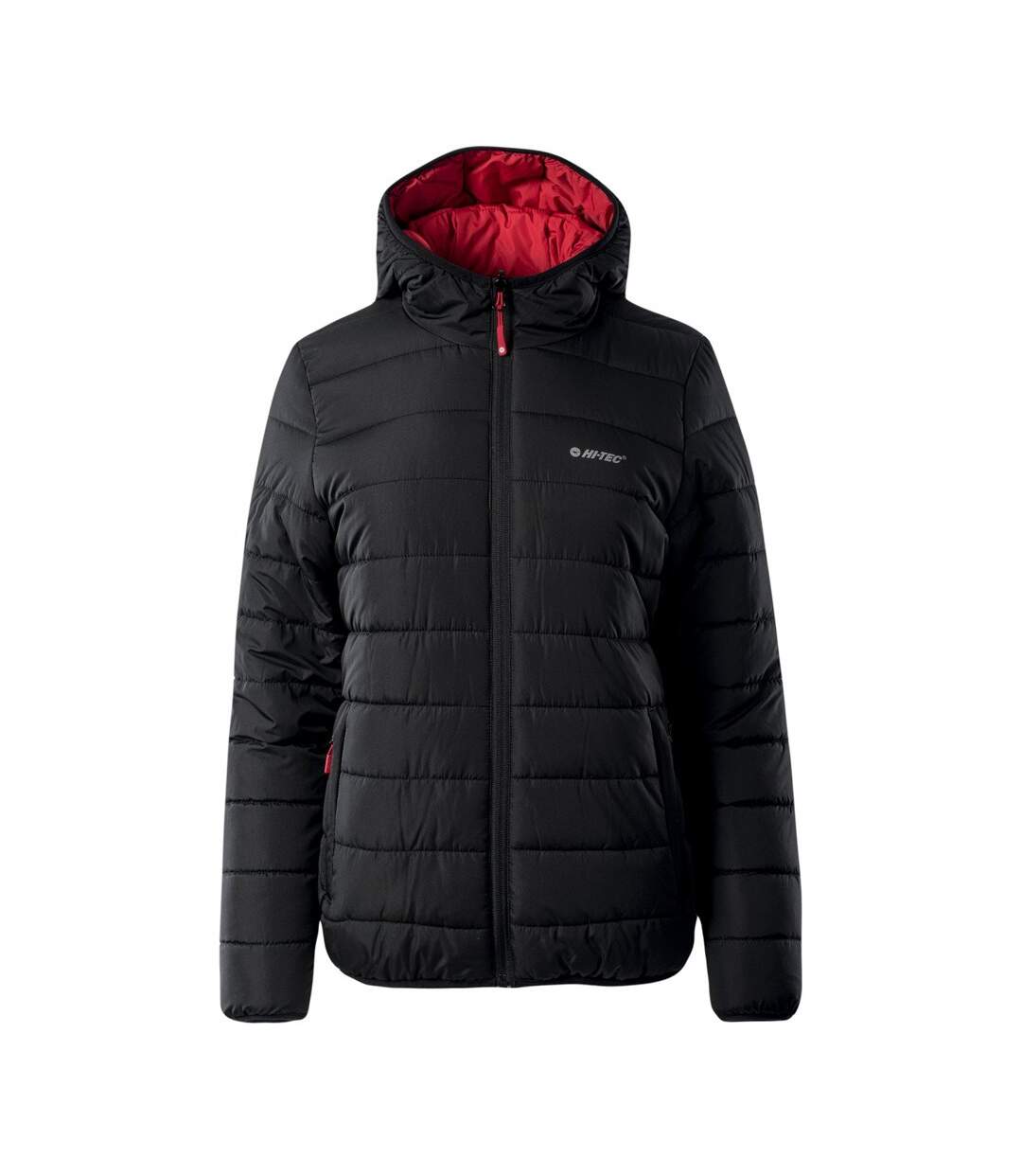 Womens/ladies Halden Padded Jacket Black Salsa Hi-Tec-1