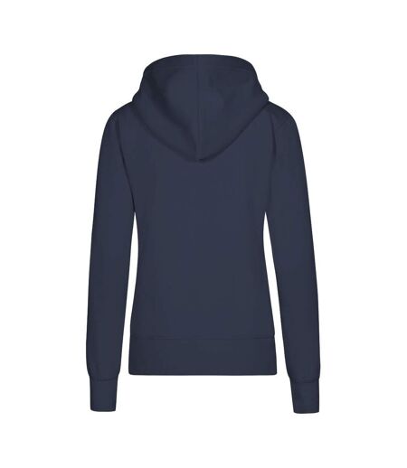 Sweat À Capuche Femme Bleu Marine Français X.O By Promodoro