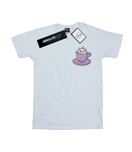 Disney - T-shirt ARISTOCATS MARIE IN CUP BREAST PRINT - Femme (Blanc) - UTBI17431