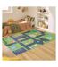 Tapis intérieur à poils courts Happy 738 vert 160 x 230 cm