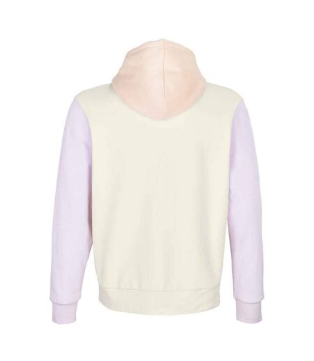 Sweat À Capuche Collins Adulte Blanc Cassé Rose Pâle Bleu Pâle SOLS