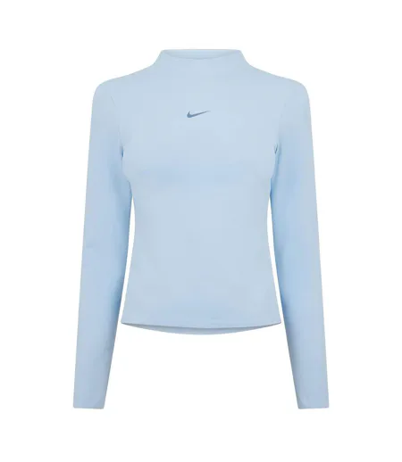 Haut Manches Longues Femme Bleu Céleste Nike