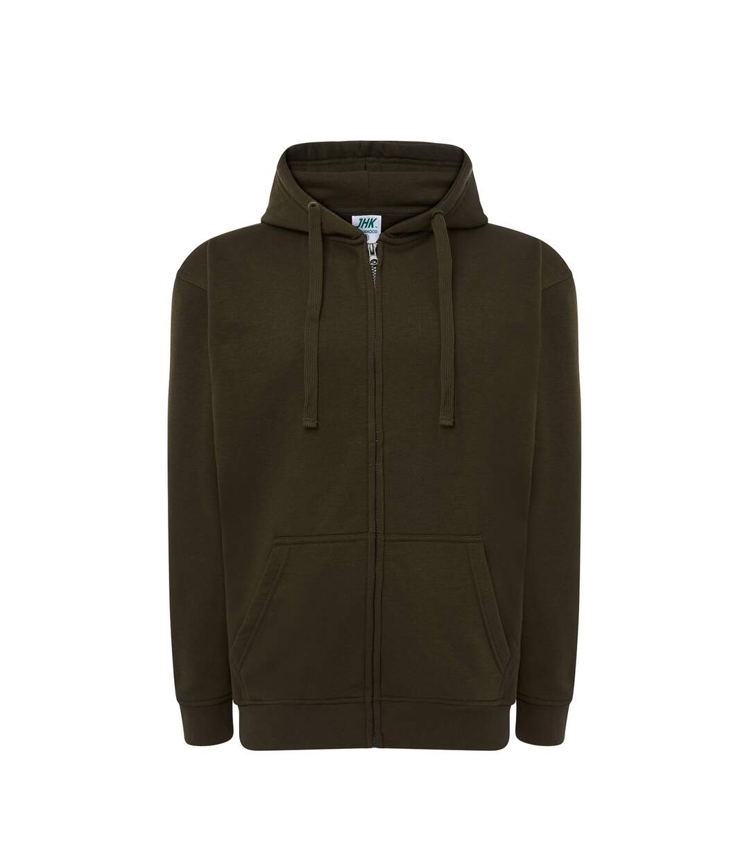 Veste À Capuche Motif/style Uni Adulte Kaki JHK-1