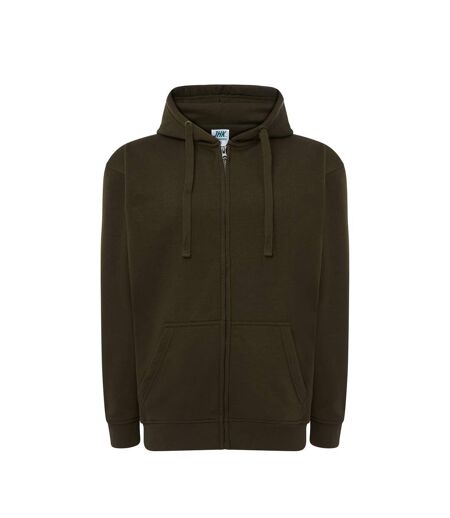 Veste À Capuche Motif/style Uni Adulte Kaki JHK