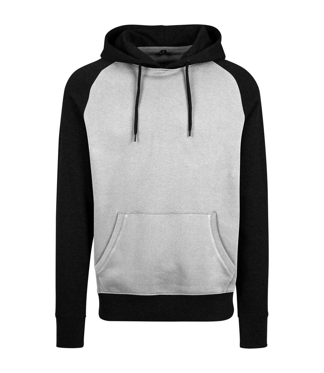 Sweat à capuche homme gris / noir Build Your Brand