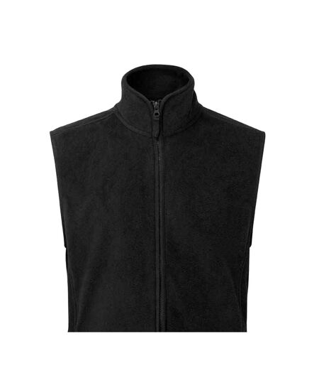 Mens artisan fleece vest black Premier