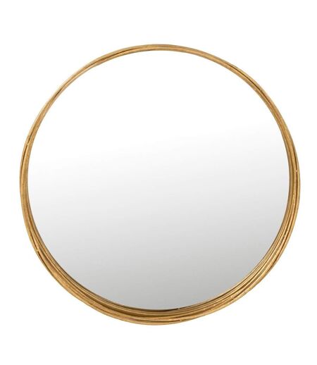 Miroir Mural en Métal Design Aurora 60cm Or