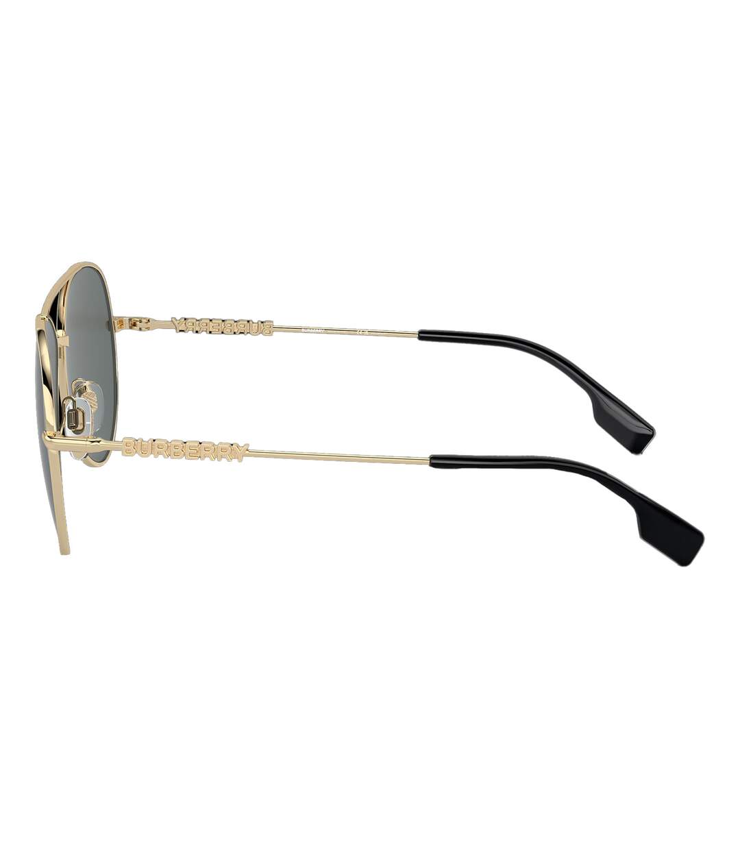 Lunettes De Soleil Femme Taille Unique Gris Foncé Jaune Or Burberry-3