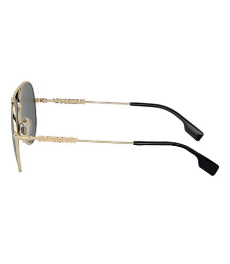 Lunettes De Soleil Femme Taille Unique Gris Foncé Jaune Or Burberry